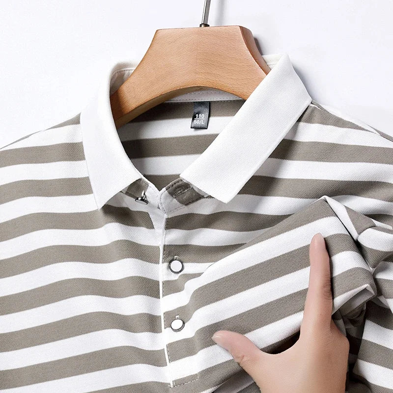 Broughton Striped Cotton Polo