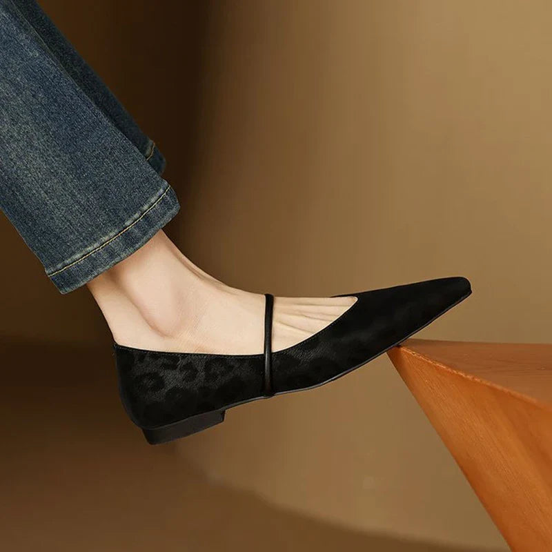 Lorena Leather Flats