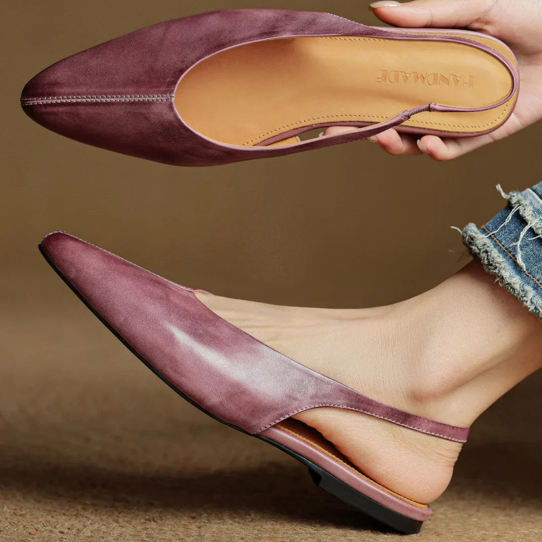 Adele Genuine Leather Flats