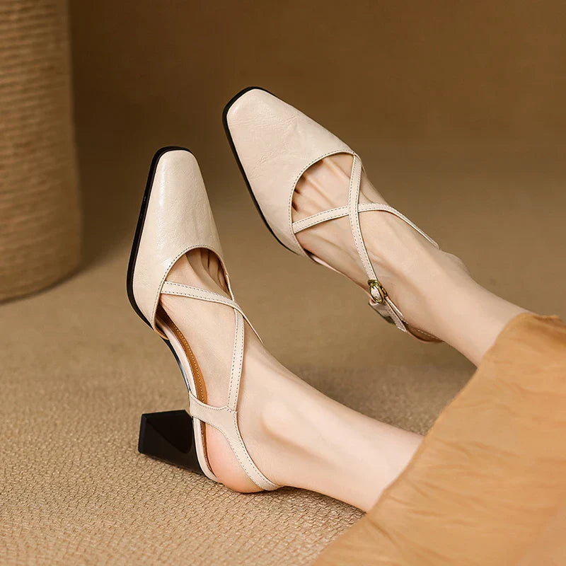 Luna Genuine Leather Heels