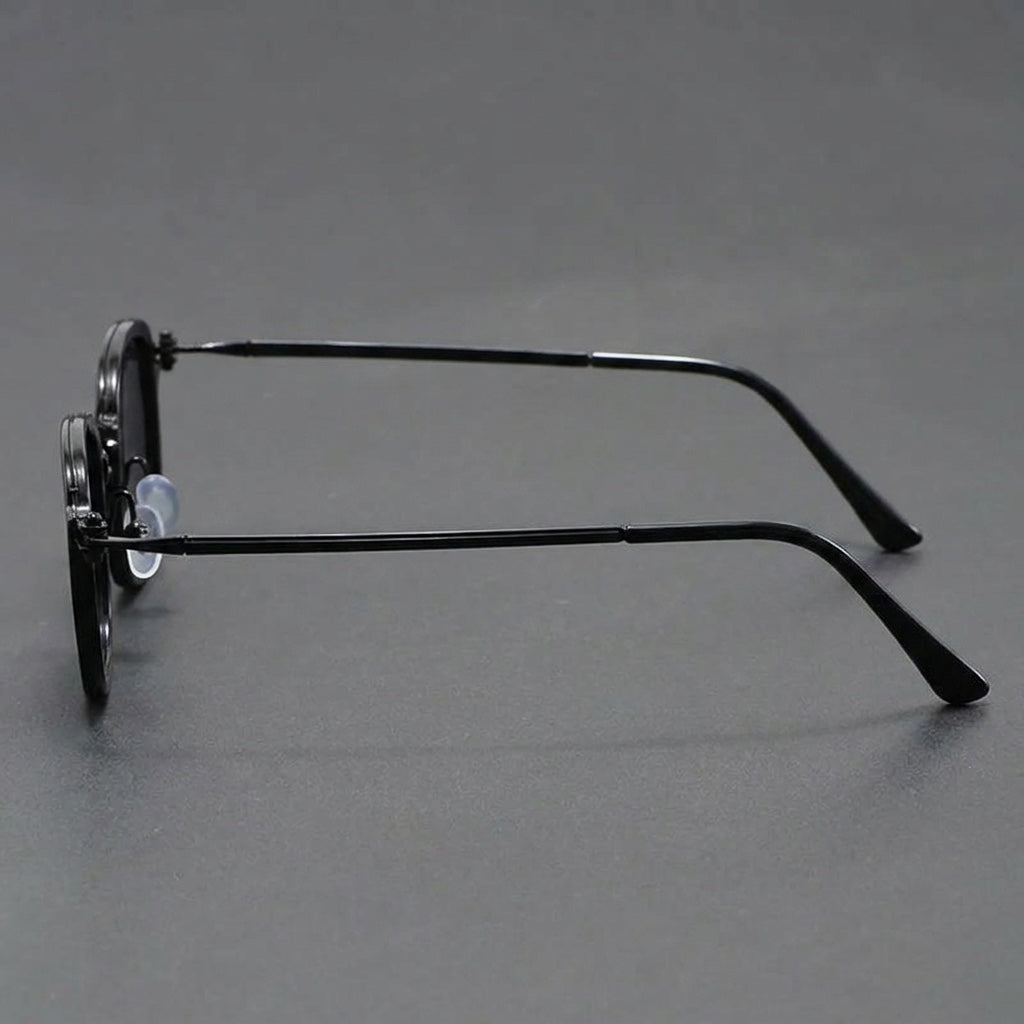 Brindisi Metal Sunglasses — Black, side profile