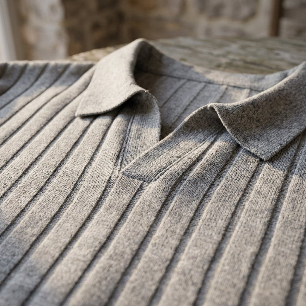 Saint-Tropez Ribbed Knit Polo