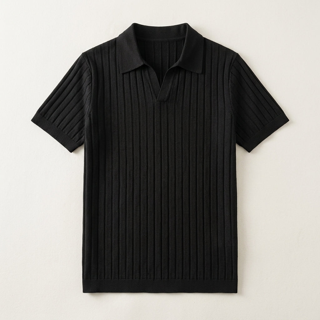 Saint-Tropez Ribbed Knit Polo