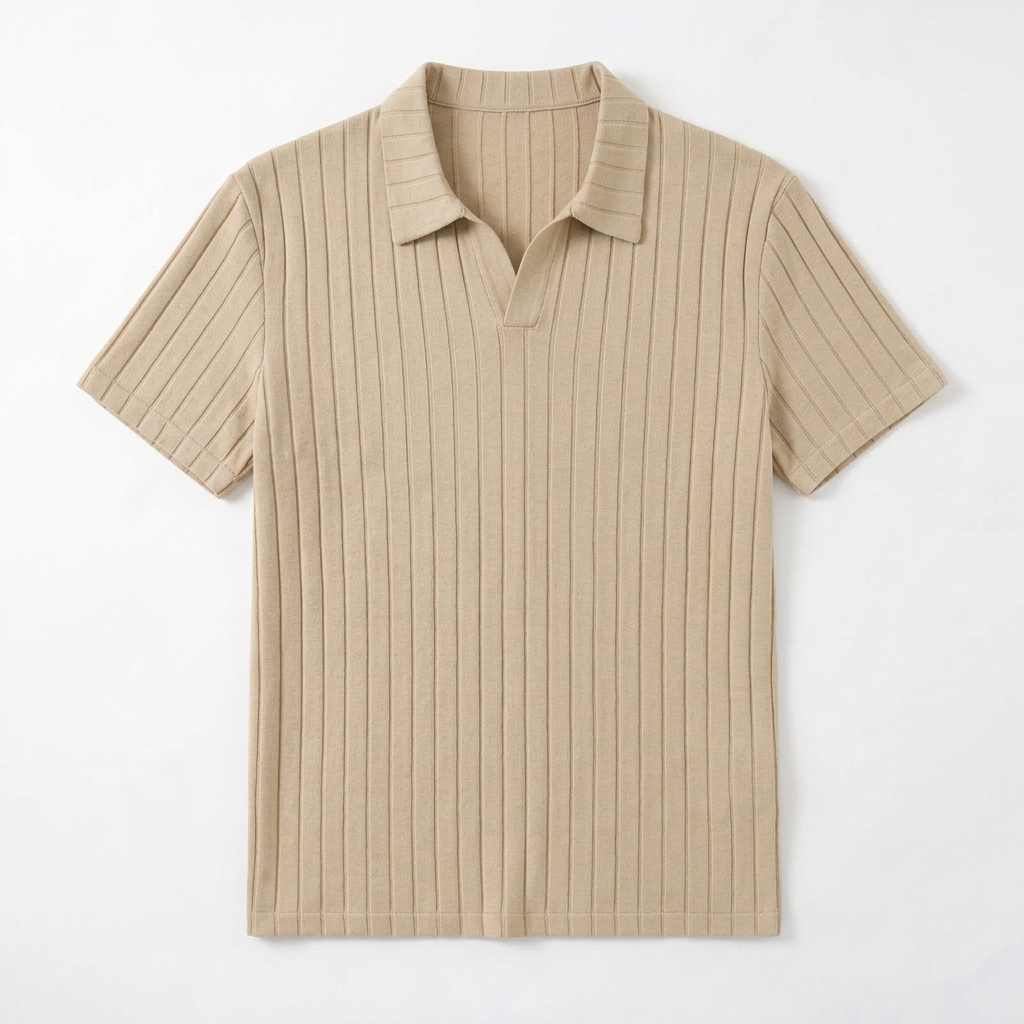 Saint-Tropez Ribbed Knit Polo