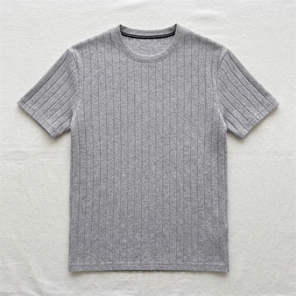 Cassis Ribbed T-Shirt