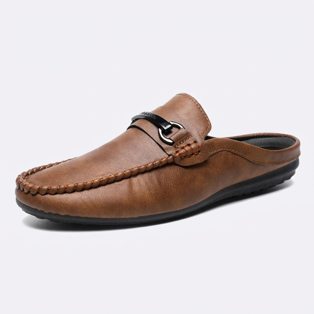 Asolo Leather Mules — Tan