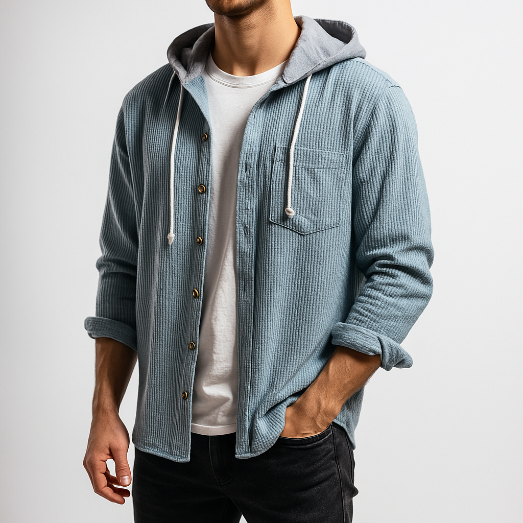 Hayes Corduroy Hooded Shirt