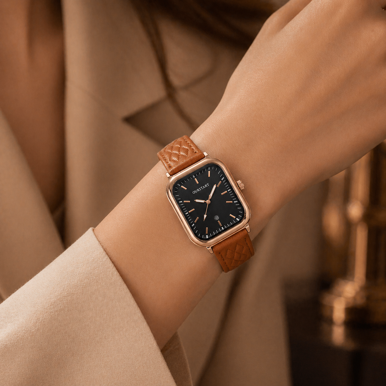 Malina Leather Wristwatch