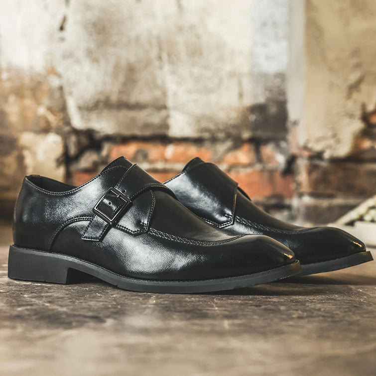 Noble Leather Monk Strap Loafers