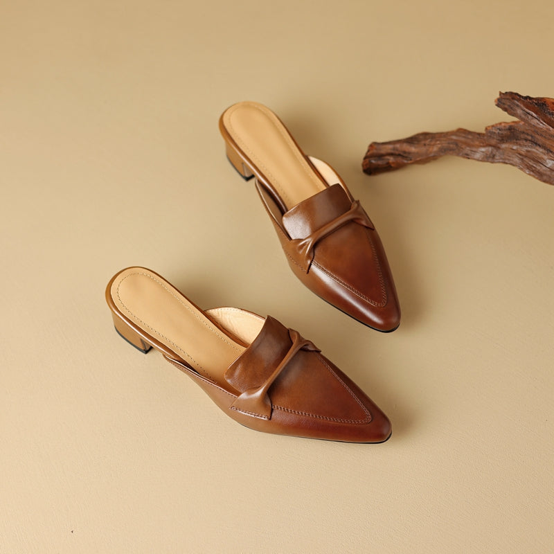 Paloma Leather Mules