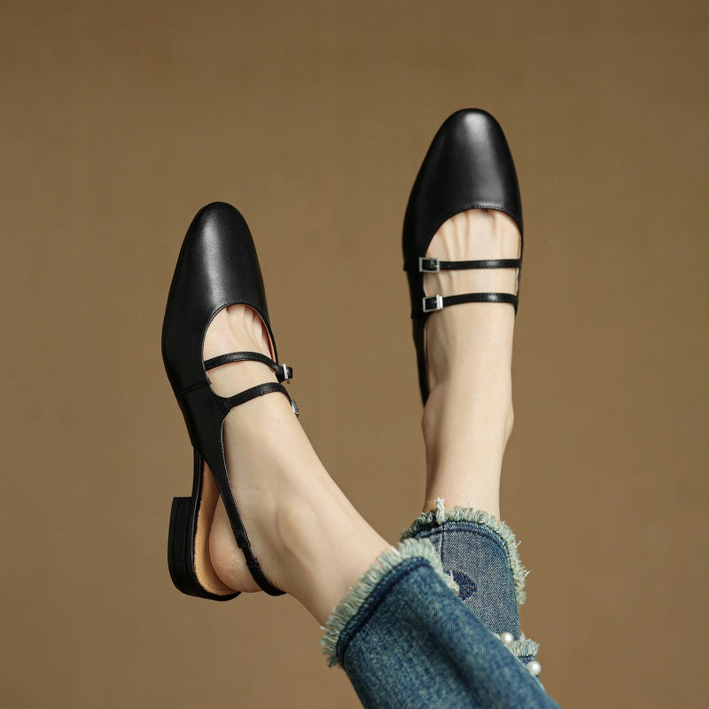 Arianna Leather Flats