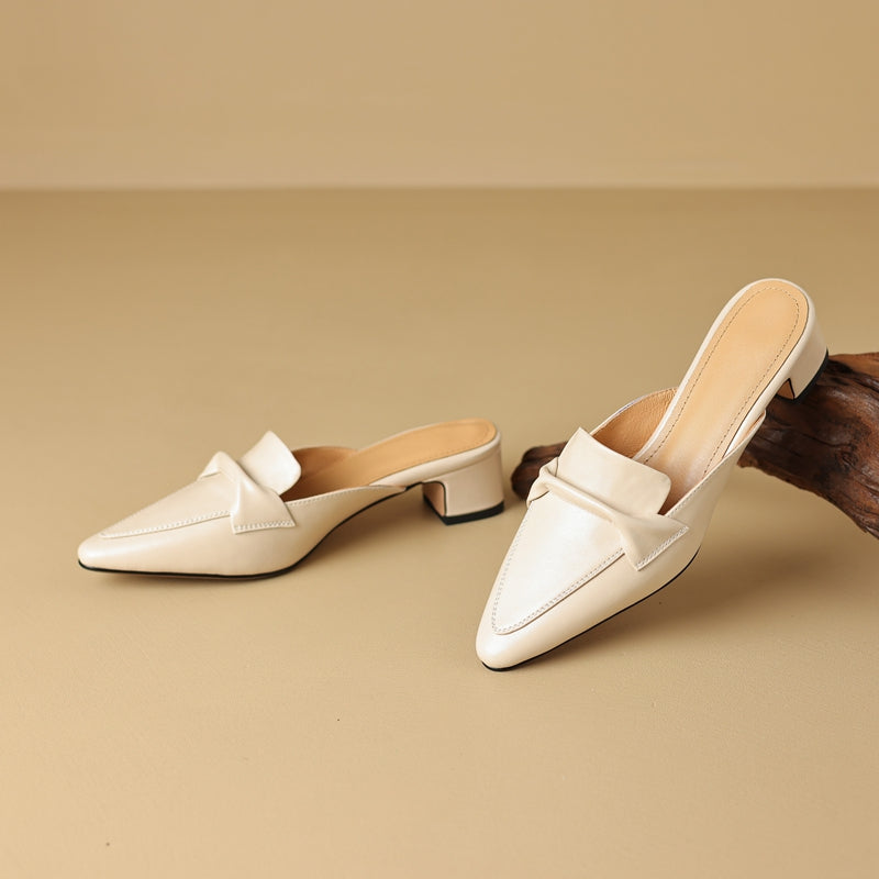 Paloma Leather Mules