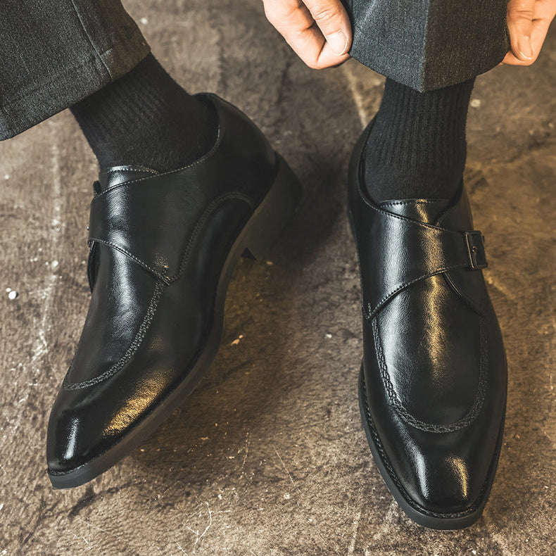 Noble Leather Monk Strap Loafers