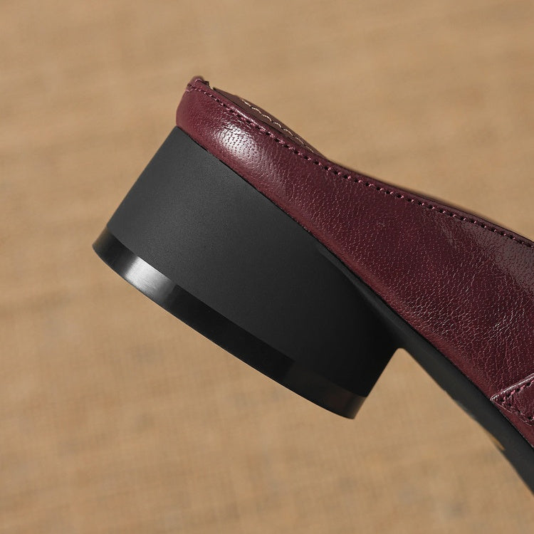 Valena Genuine Leather Mules