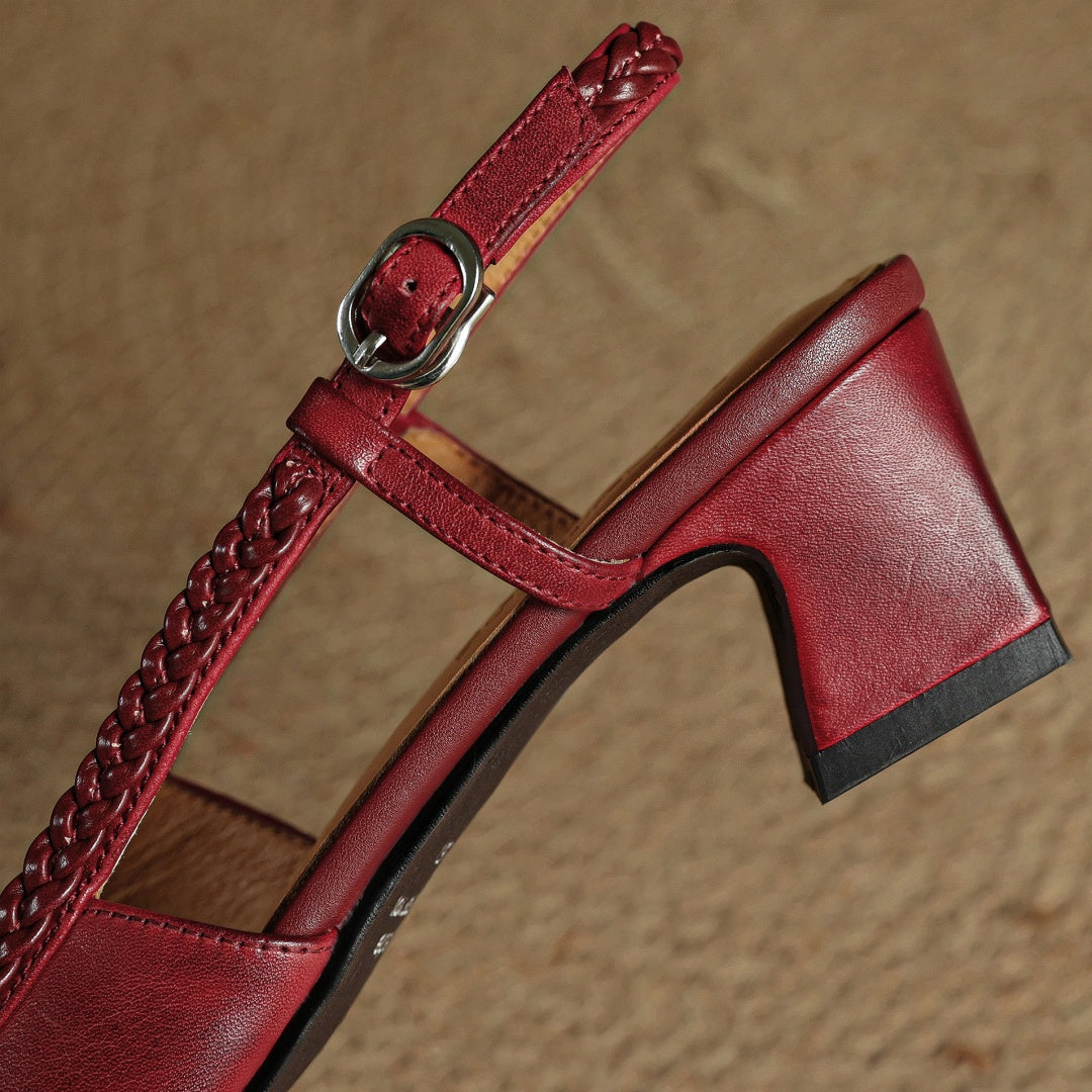 Seralyn Leather Heels