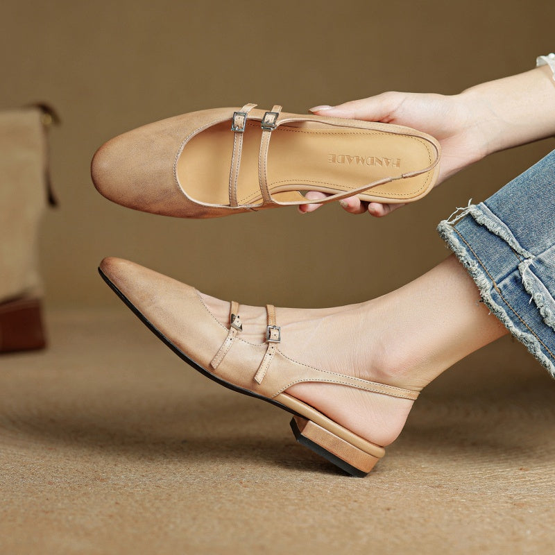 Arianna Leather Flats