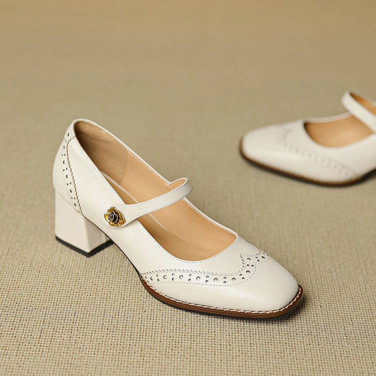 Ferrara Leather Heels