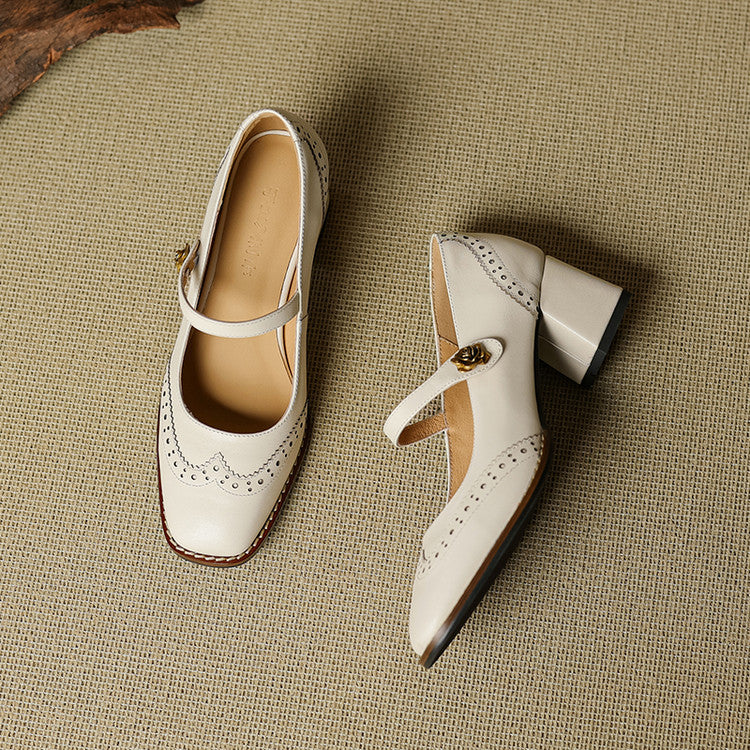 Ferrara Leather Heels