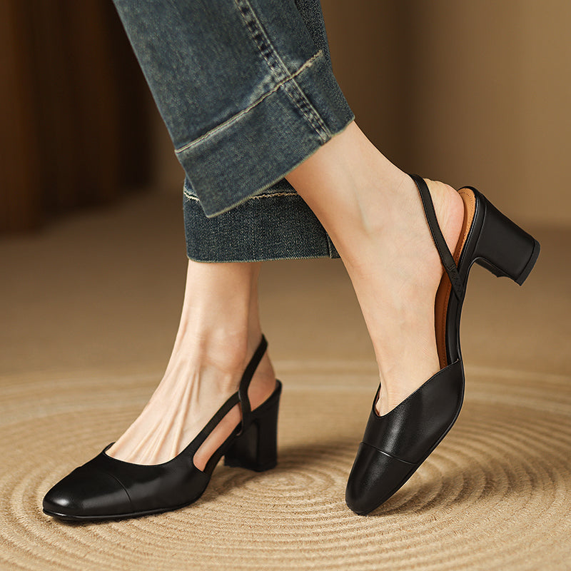 Seraphine Leather Heels