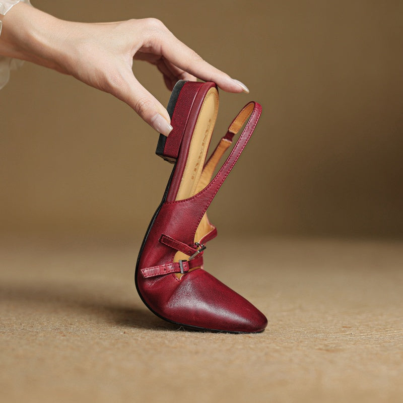 Arianna Leather Flats