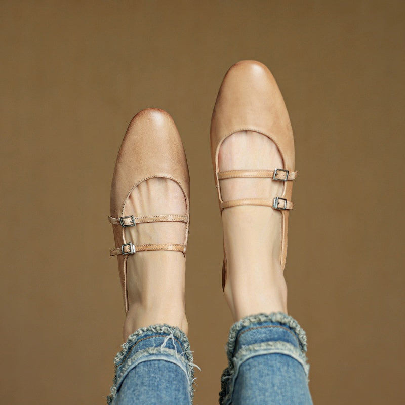 Arianna Leather Flats
