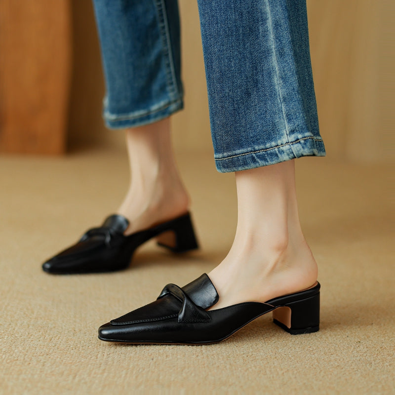 Paloma Leather Mules