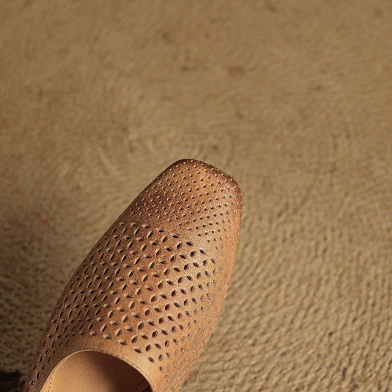Lyra Leather Mules