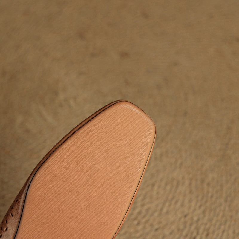 Lyra Leather Mules
