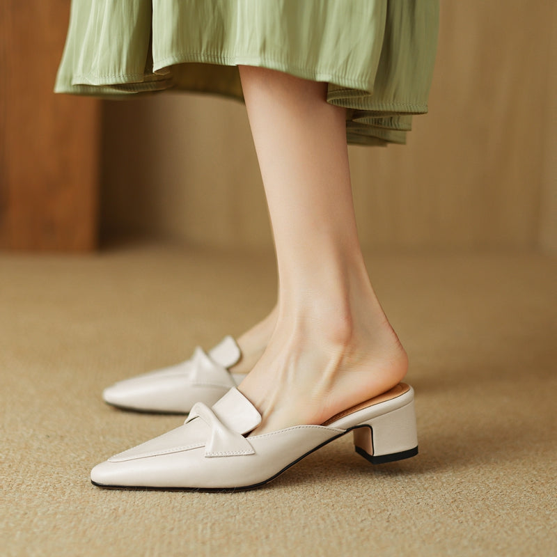 Paloma Leather Mules