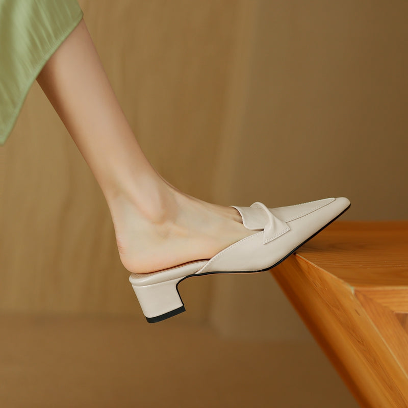 Paloma Leather Mules