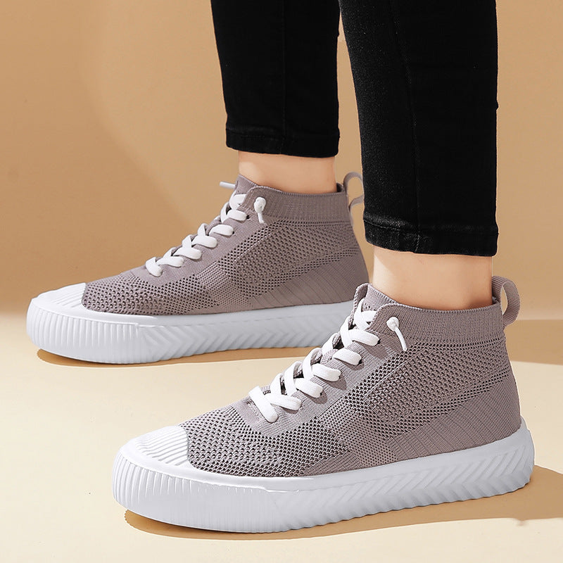 Apex Knit High-Top Sneakers