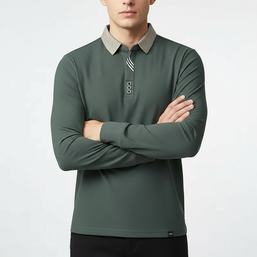 Brighton Long-Sleeve Polo Shirt