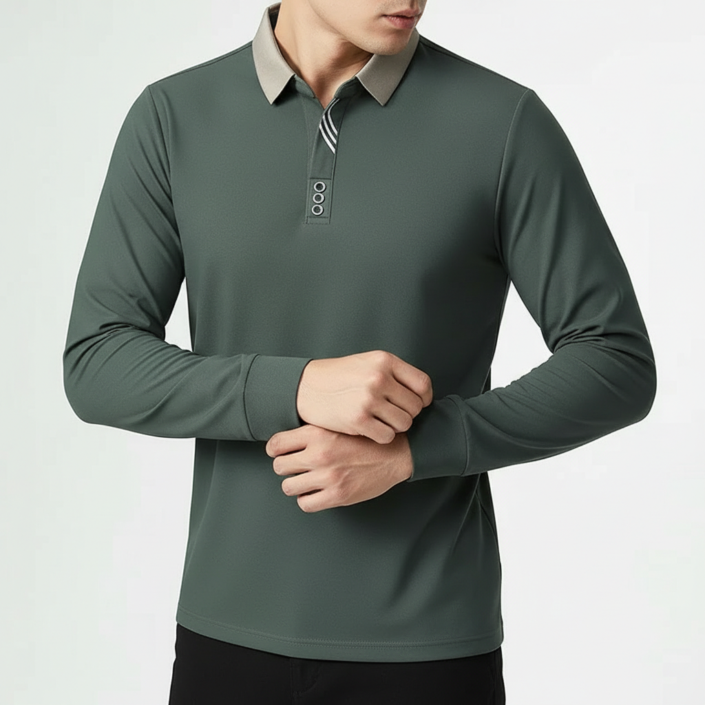 Brighton Long-Sleeve Polo Shirt