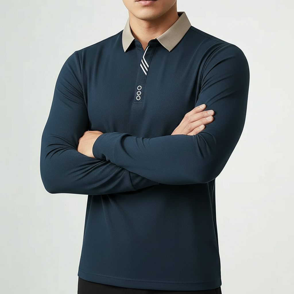 Brighton Long-Sleeve Polo Shirt