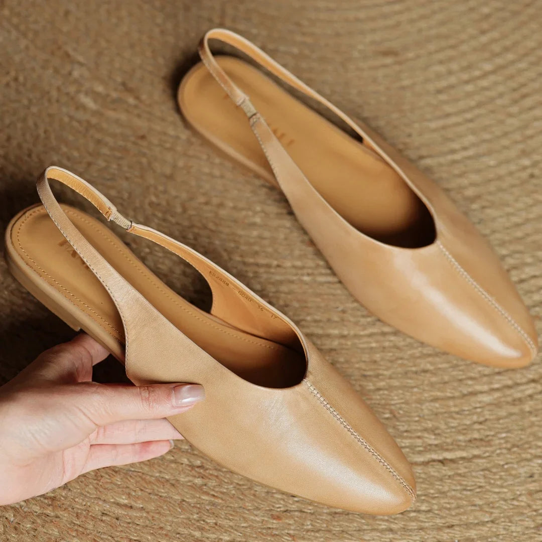 Adele Genuine Leather Flats