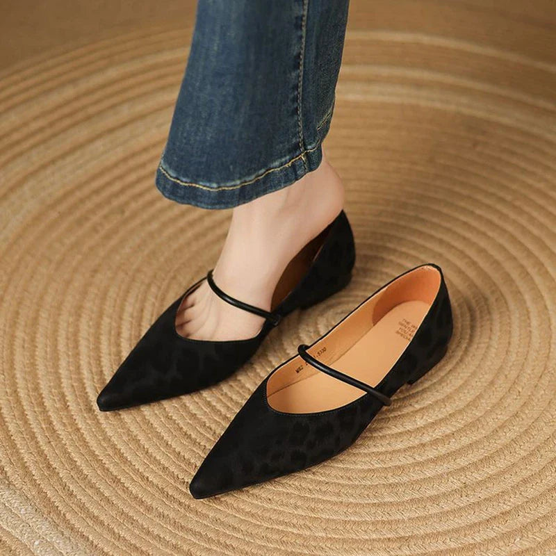 Lorena Leather Flats