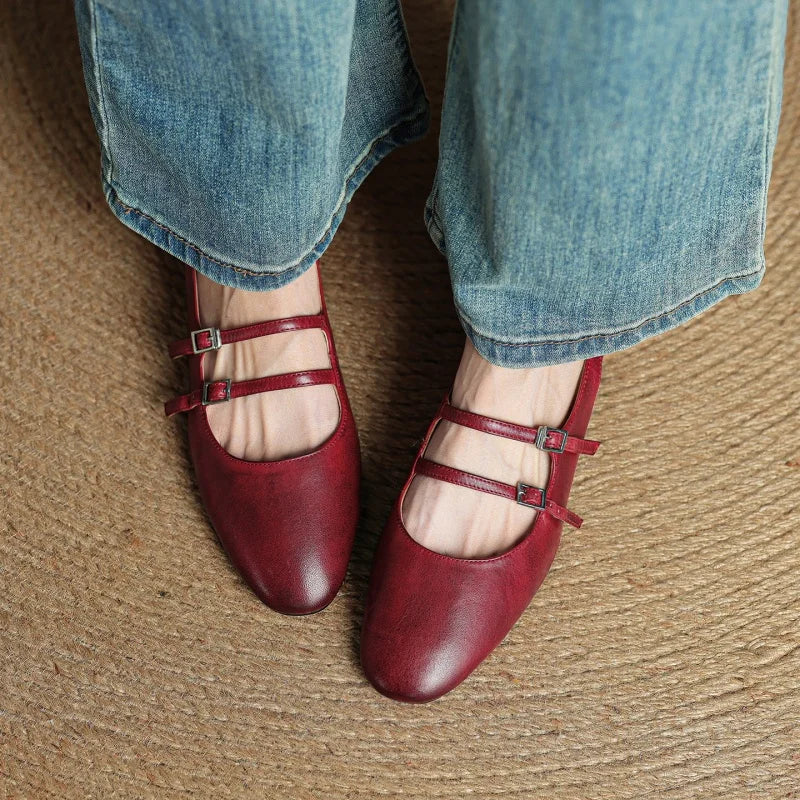 Arianna Leather Flats