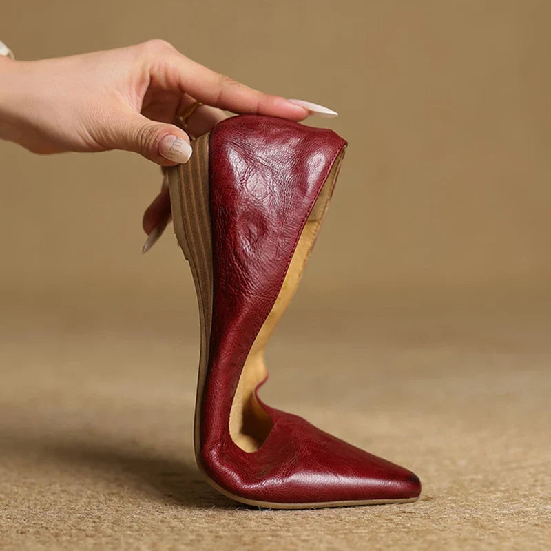 Audrey Genuine Leather Flats