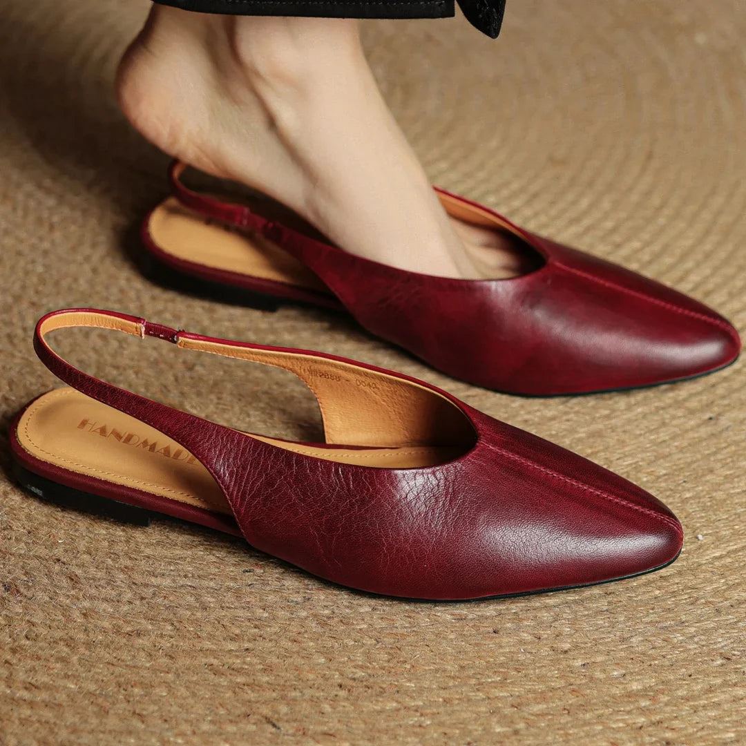 Adele Genuine Leather Flats