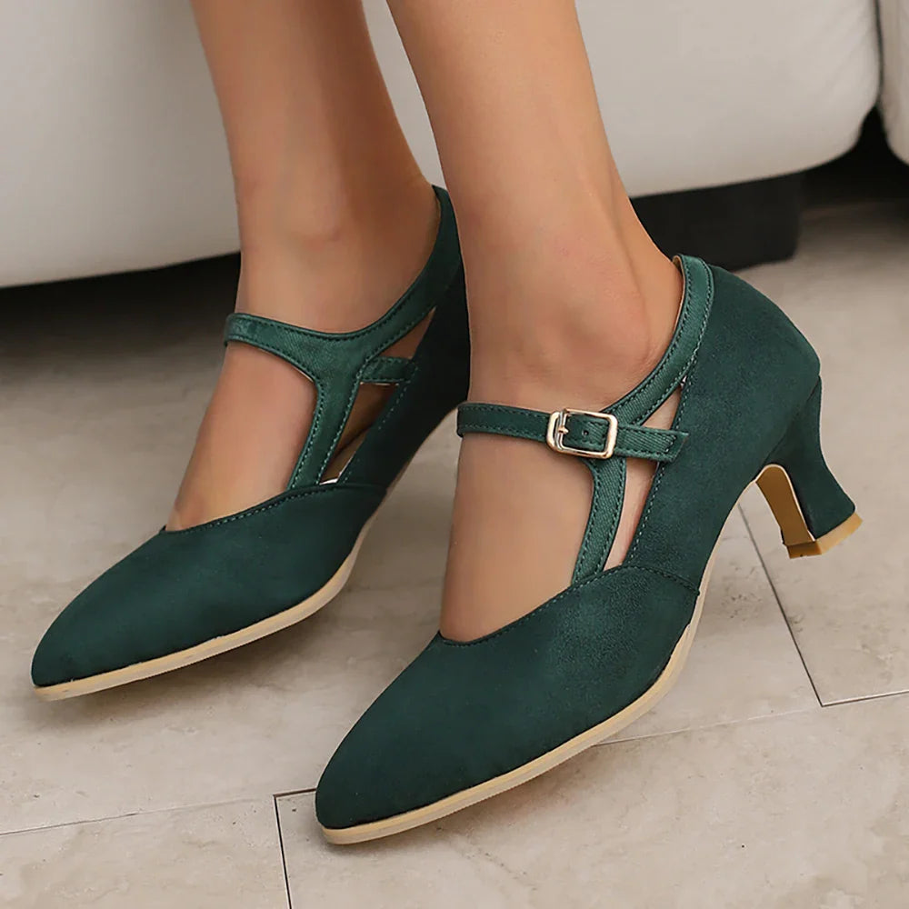 Genevia Suede Heels