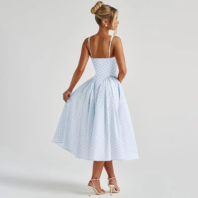 Marina Plaid Dress