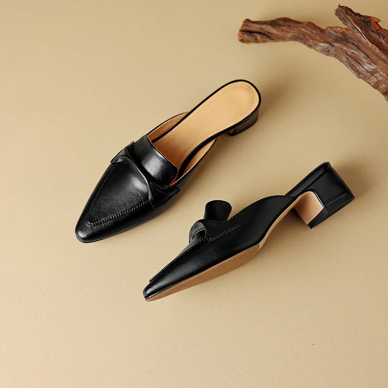 Paloma Leather Mules