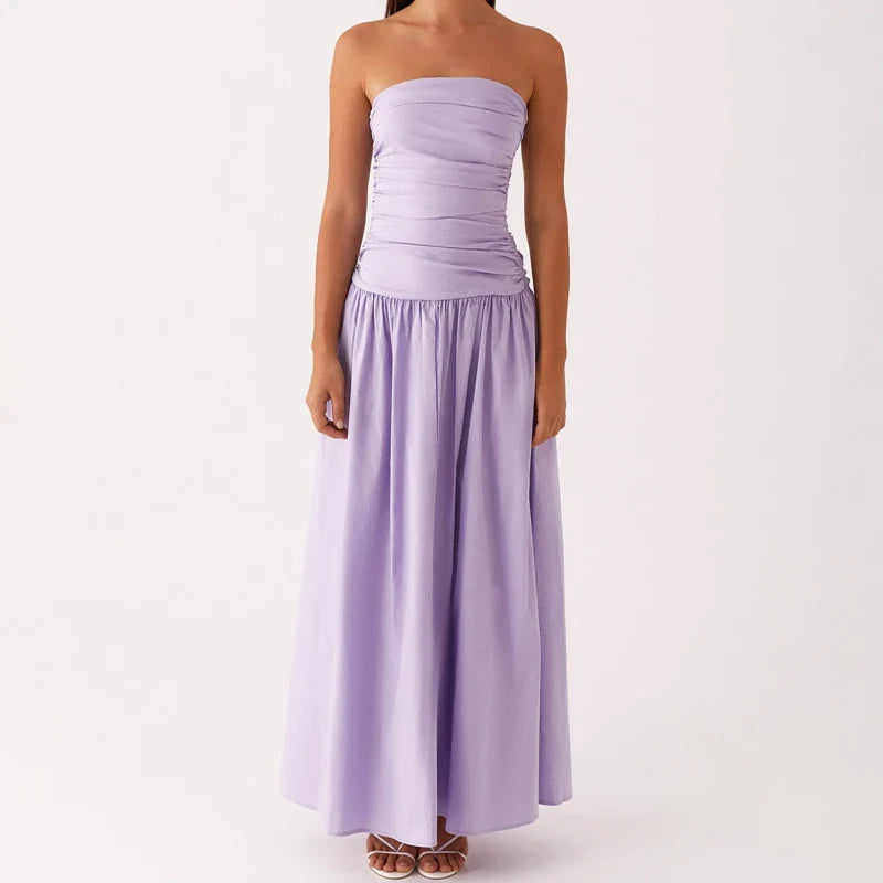 Lilac Strapless Dress