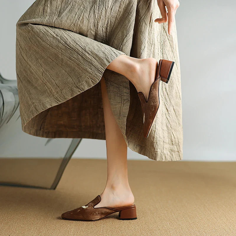 Rosalyn Velvet Mules