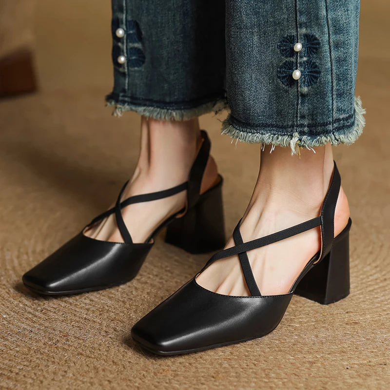 Auden Leather Heels