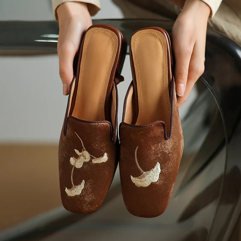 Rosalyn Velvet Mules