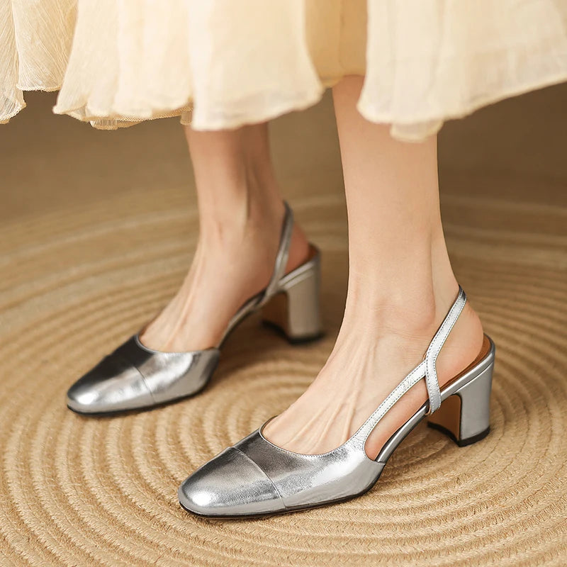 Seraphine Leather Heels