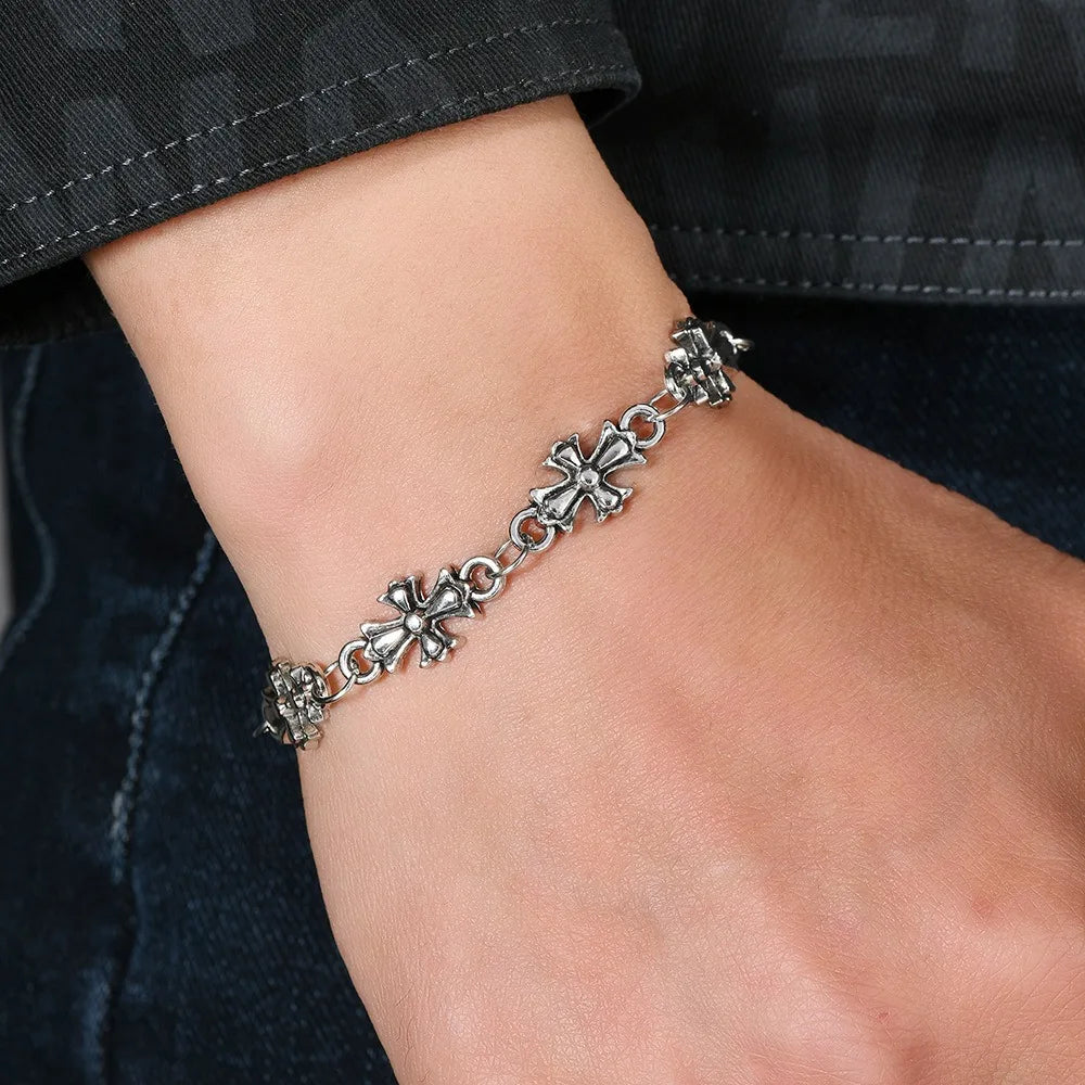 Gothic Cross Bracelet