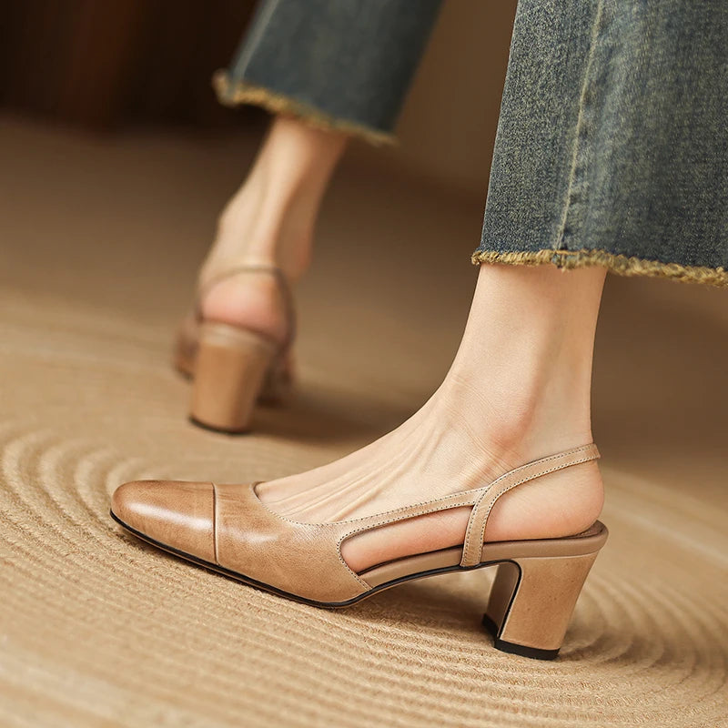 Seraphine Leather Heels