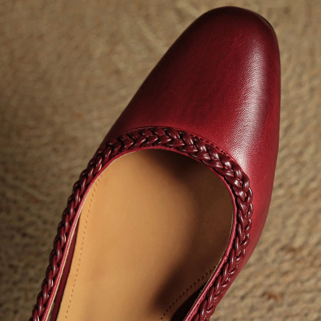 Seralyn Leather Heels